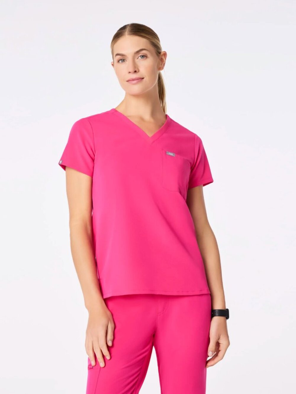 FIGS Shocking Pink Catarina Scrub Top!